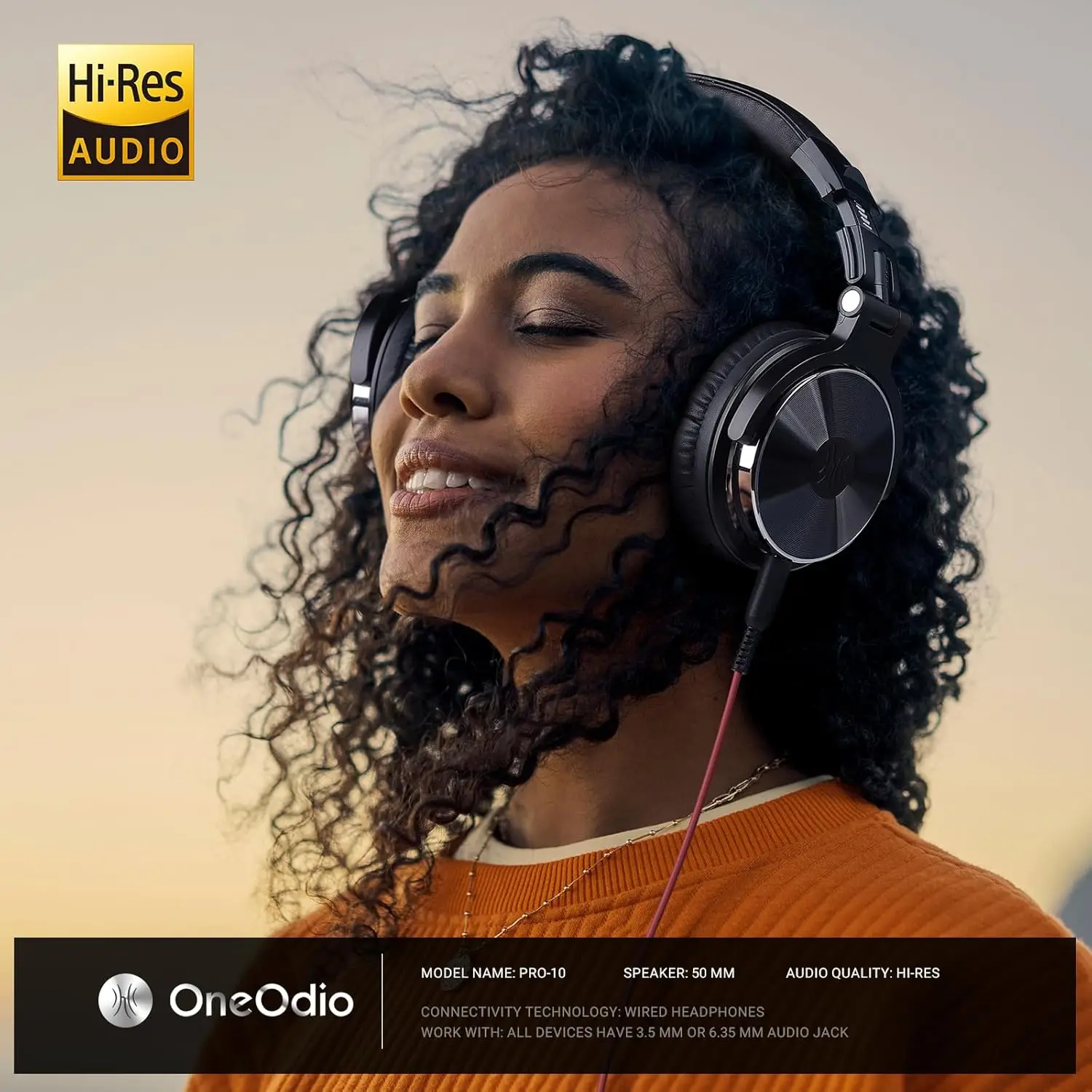 Oneodio Pro-10 Wired Headphones with 50mm Quality HiFi Drivers