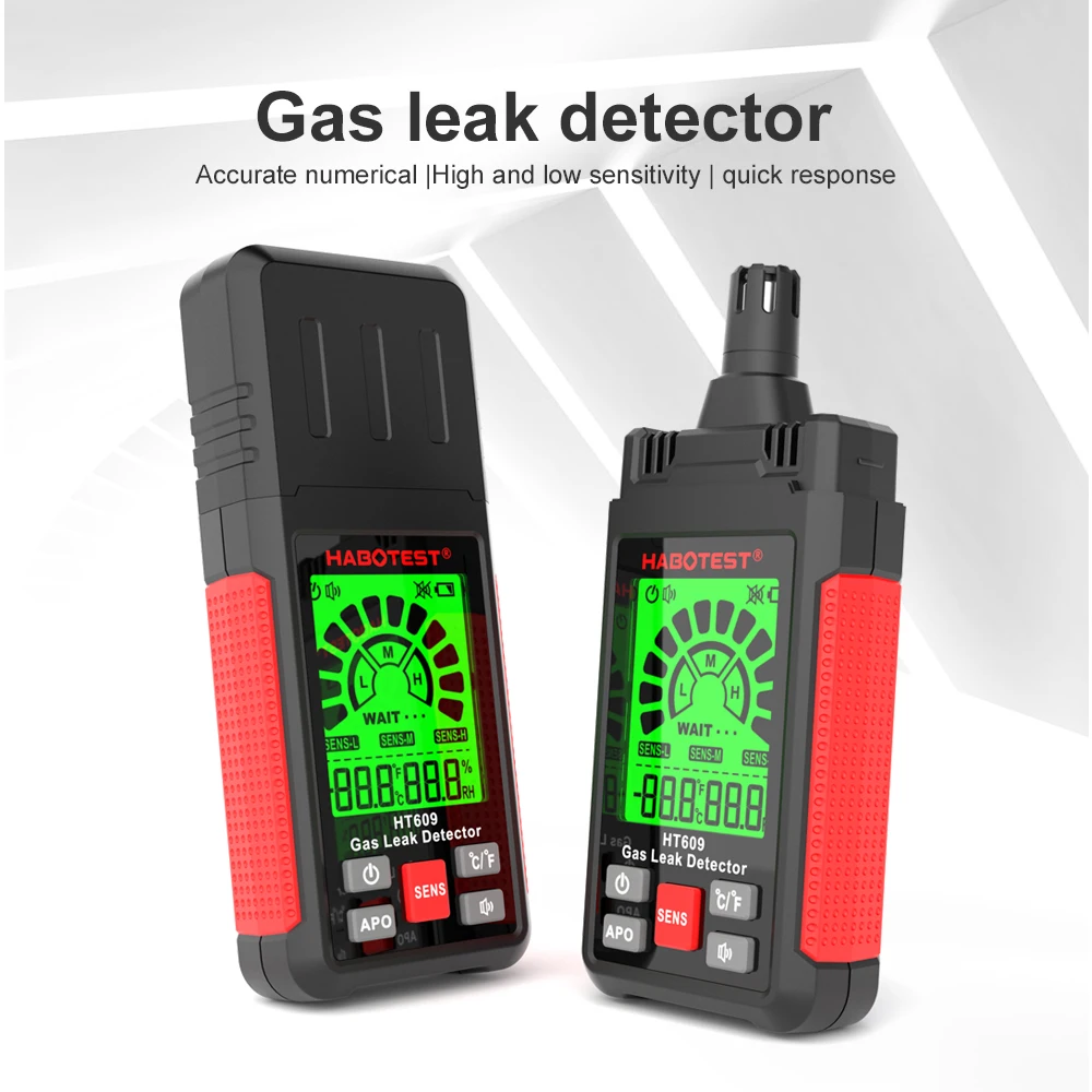 Combustible Gas Detector Flammable Gas Analyzer Natural Gas Leak Location Determine Meter Tester Methane Gas Leak Detector