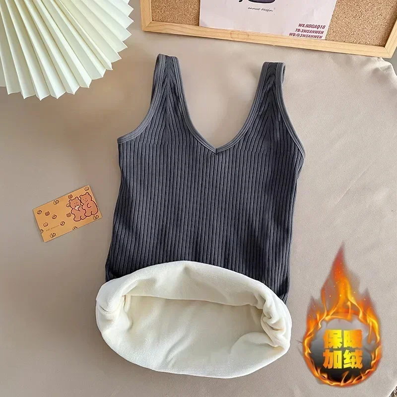 Women's Lace Thermal Underwear Vest - Winter Warmth Intimate Top