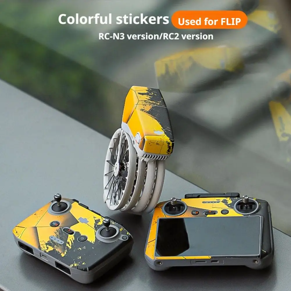Decorative Sticker Kit For DJI Flip/RC 2/RC N3 Cool Decorative Stickers Anti-scrach Protective Flim For DJI Flip/RC 2/RC N3 Tool