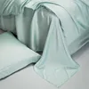 Solid Plain Color 600TC Eucalyptus Lyocell Duvet Cover Fitted Sheet Pillowcases Skin Touch Silky Soft Breathable Smooth Cooling 5
