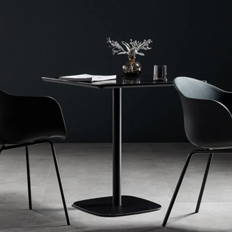 Scandinavian Simple Cafe Square Table Small Household Dining Table Balcony Leisure And Chairs Sehpalar Coffee Tables