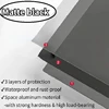 ABWP-2X Floating Wall Shelf Black For Kitchen Bathroom Storage Rack Mirror Metal Shower Corner Shelves Organizer B 2