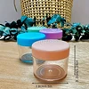 4PCS Empty 20g Travel Small Colorful Covers Clear Plastic Cosmetic Pot Jars With Lids For Face Cream Lip Balm Containers 4