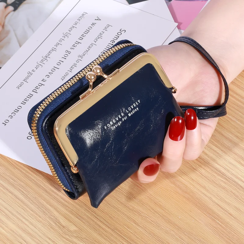 2023 Trendy Design Women's Wallet Small Shoulder Strap Card Holder