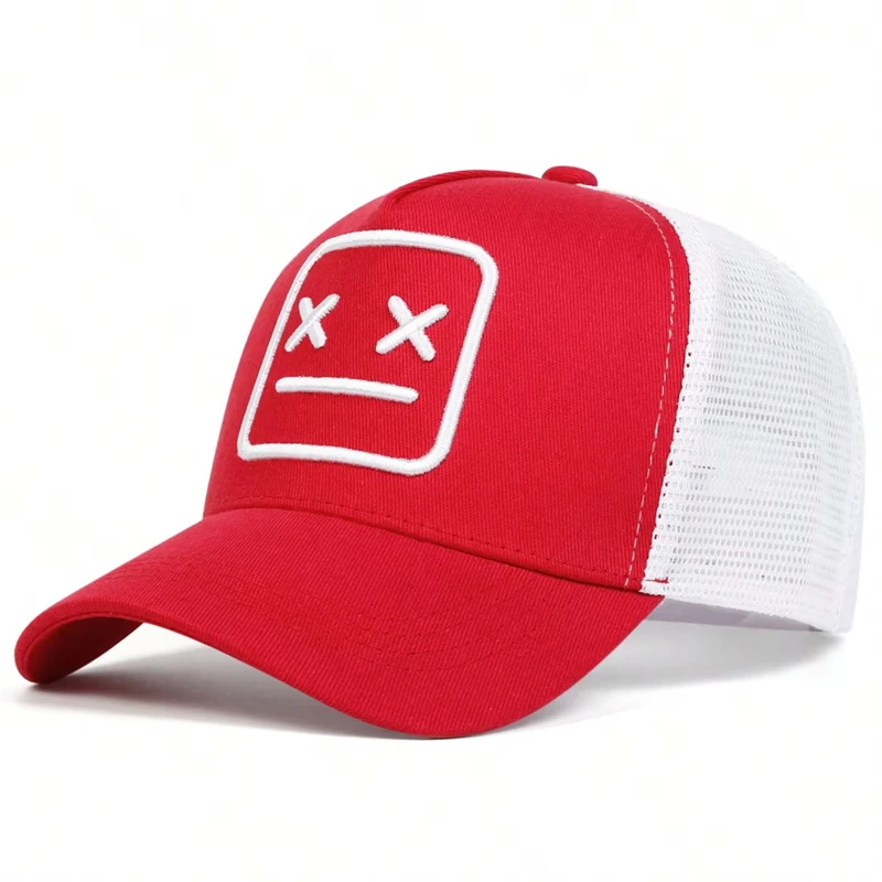 Unisex XX Embroidery Baseball Net Caps Adjustable Casual Hats Spring And Summer Outdoor Sunscreen Hat_voghion.com
