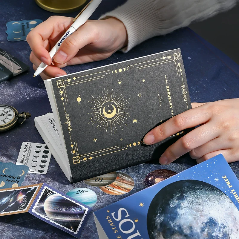 Starry Sky Handbook Gift Boxes 154 Pcs/Box School Student Reward Gifts Children's Gifts Scrapbooking Supplies Stationery Set