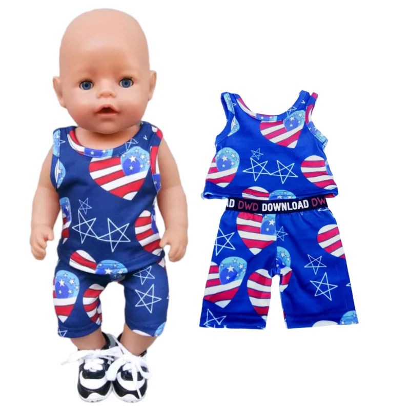 43Cm Baby Doll Boy Clothes 17 Pollici Boy Doll Grey T-Shirt E Pantaloni Nenuco Ropa Y Su Hermanita Toy Doll Outfit