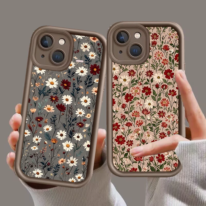 Vintage Floral TPU Phone Case