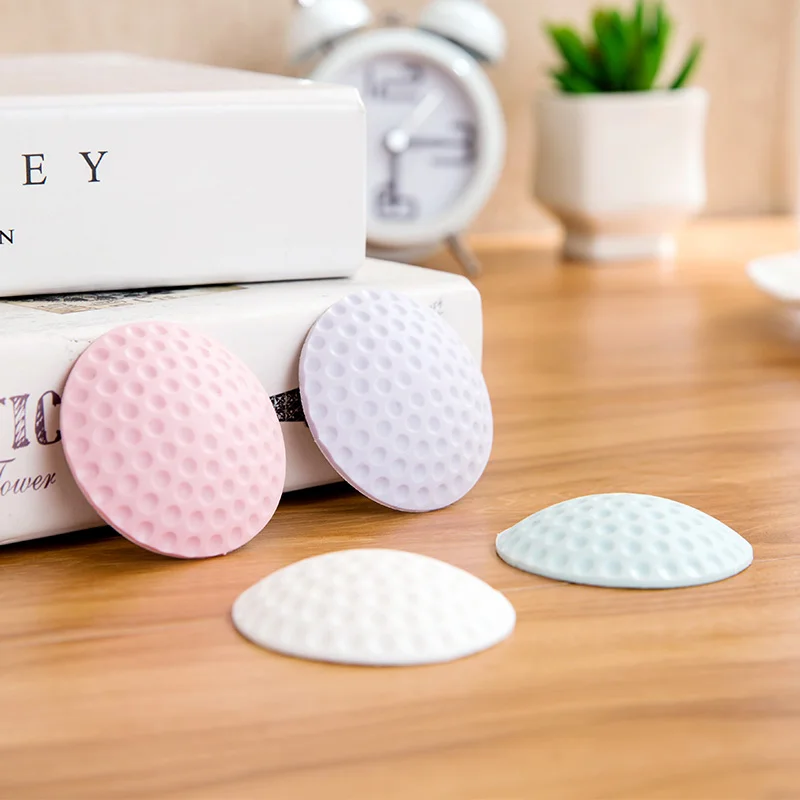 3pcs Thicker Cushion Rubber Door Stopper Mat Cabinet Bumpers Handle Door Lock Protective Pad Protection Wall Stickers Home Decor
