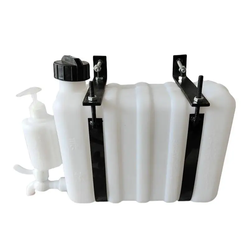 Fresh Water Holding Tank 9L Water Storage Container With Spigot Jug Portable Utility Tank Carrier For Truck