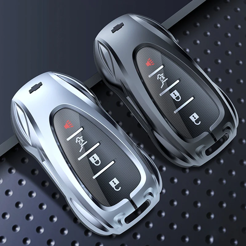 Чехол для автомобильного ключа из цинкового сплава для Chevrolet Onix Equinox Orlando Cruze Spark Sonic Camaro Volt Bolt Trax Malibu Blazer подача
