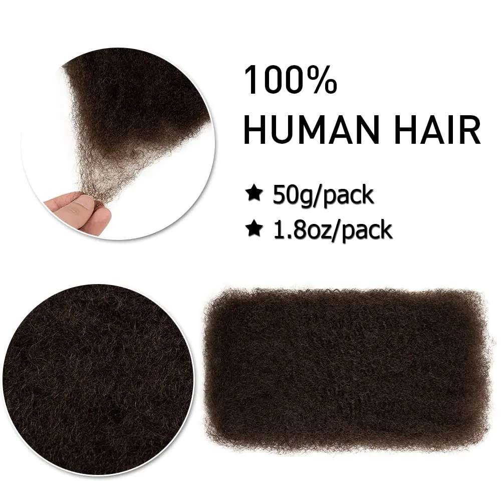 Afro kinky bulk 1/3 Bundle Premium Remi African Curly Human Hair for Braiding 50g Multifunctional Braids and Crochet Extension 3