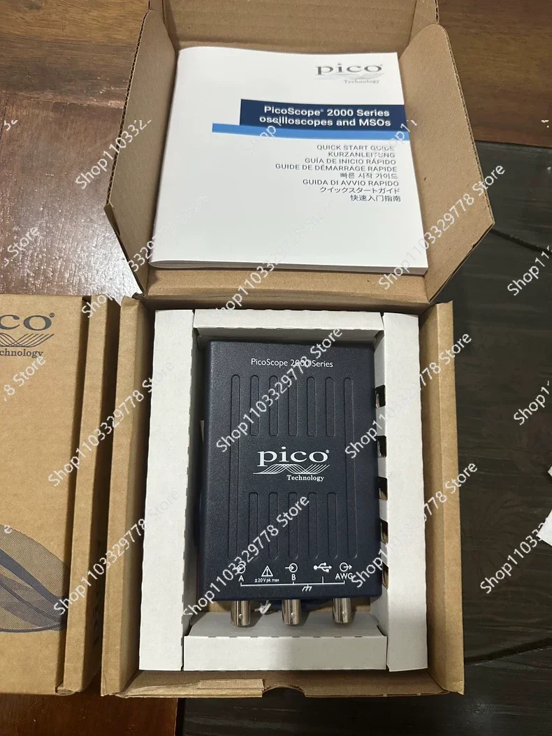 PicoScope2204A 휴대용 오실로스코프 PP917 10MHz 대역폭, 새 제품이며 오리지널, 프로브 없음