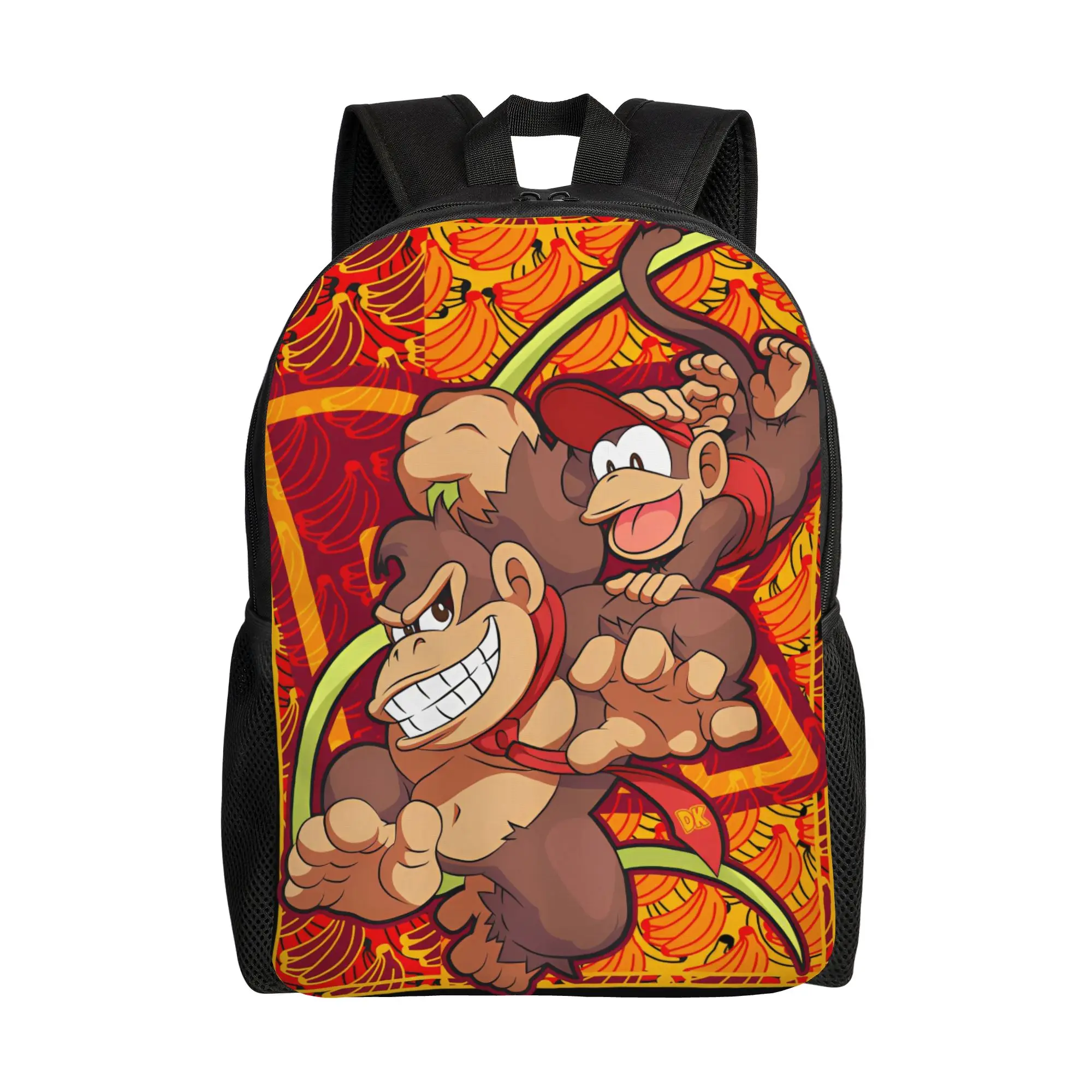 DK Arcade Donkeys Kongs Teenage Backpack Gift High School Hiking Travel Daypack for Men Women College Shoulder Bag 1