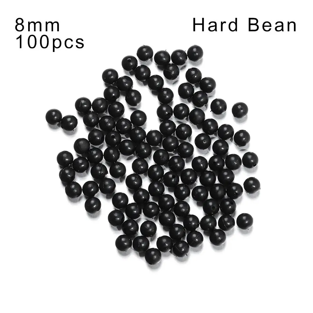 100pcs High Quality 3mm-12mm Plastic Fishing Beads Space Stopper