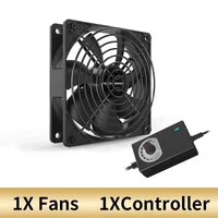 Kit de ventilateur de système de refroidissement de boîtier de serveur, machine minière BTC, armoire de poste de travail, grand volume d'air, haute vitesse, 12cm, 3000 tr/min, 12V 4