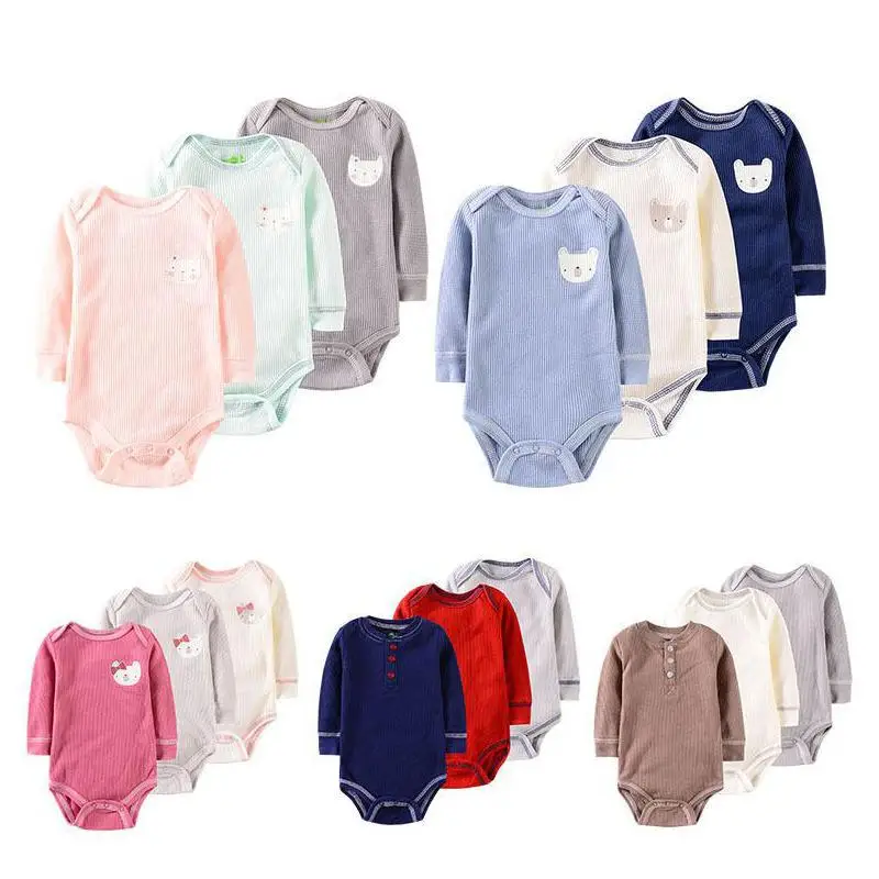 Baby boy Long Sleeve bodysuit newborn cotton clothes for boys and girls