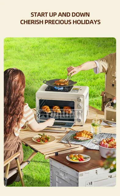 Portable Baking Oven Gas Burner Outdoor Camping Cooking Machine