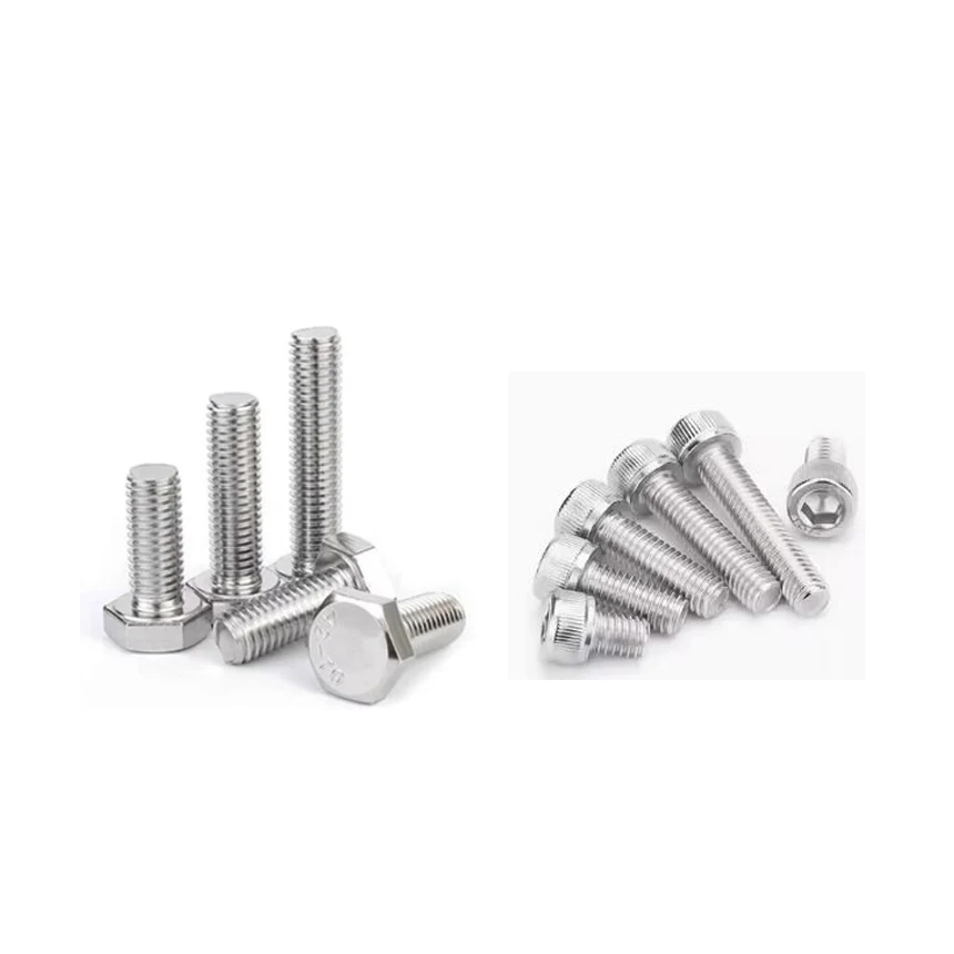 Hexagonal Parafuso de Soquete Allen Cabeça Parafuso Interno Sextavado Sextavado Parafuso de Soquete Comprimento 1.25 mm Pitch m9 1.25 mm Aço Inoxidável 304