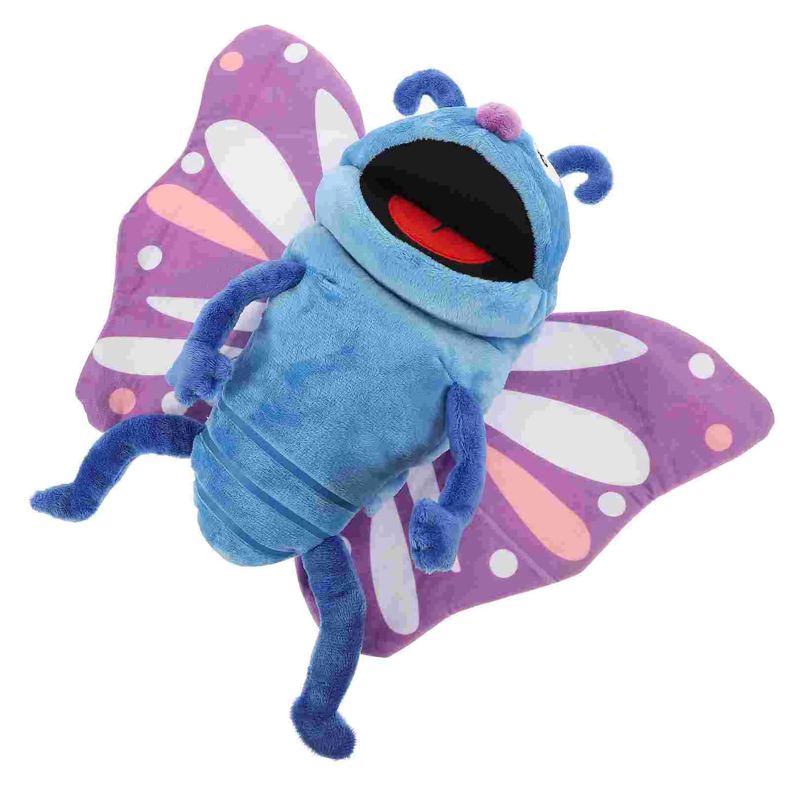 

Plush Insect Hand Puppet Stuffed Cartoon Butterfly Hand Puppet Plaything