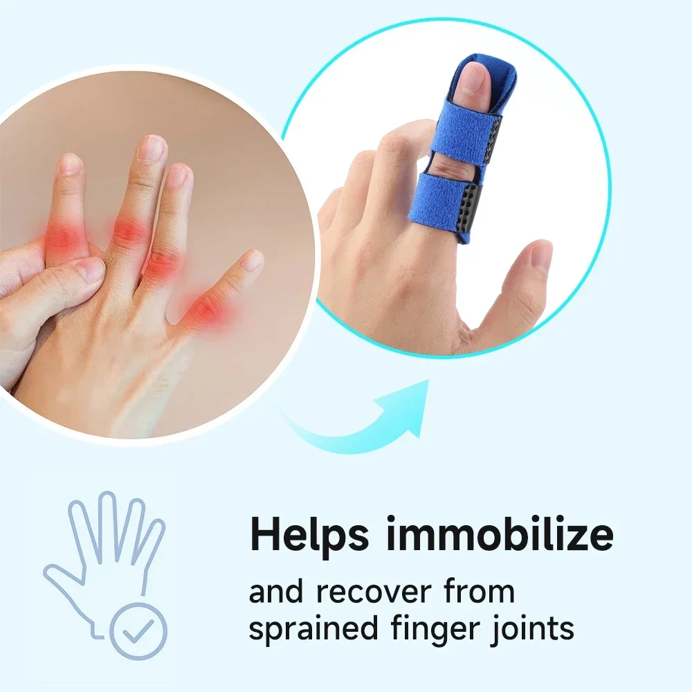 Corrector Aluminium Finger 1Pcs Pain Relief Splint Fracture Protection Brace Support With Fixed Tape Bandage