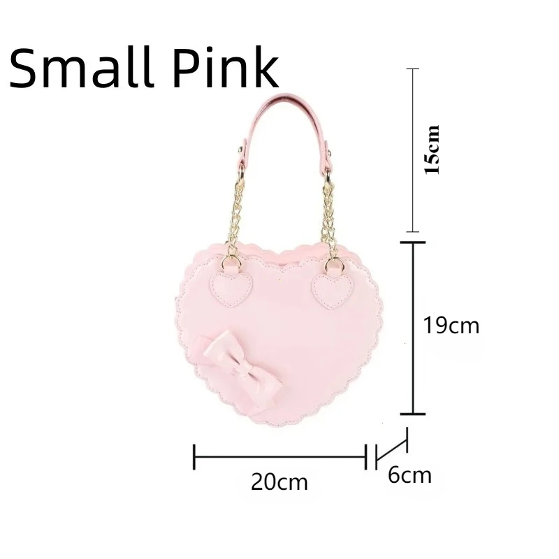 PU Heart-Shaped Lolita Shoulder Bag