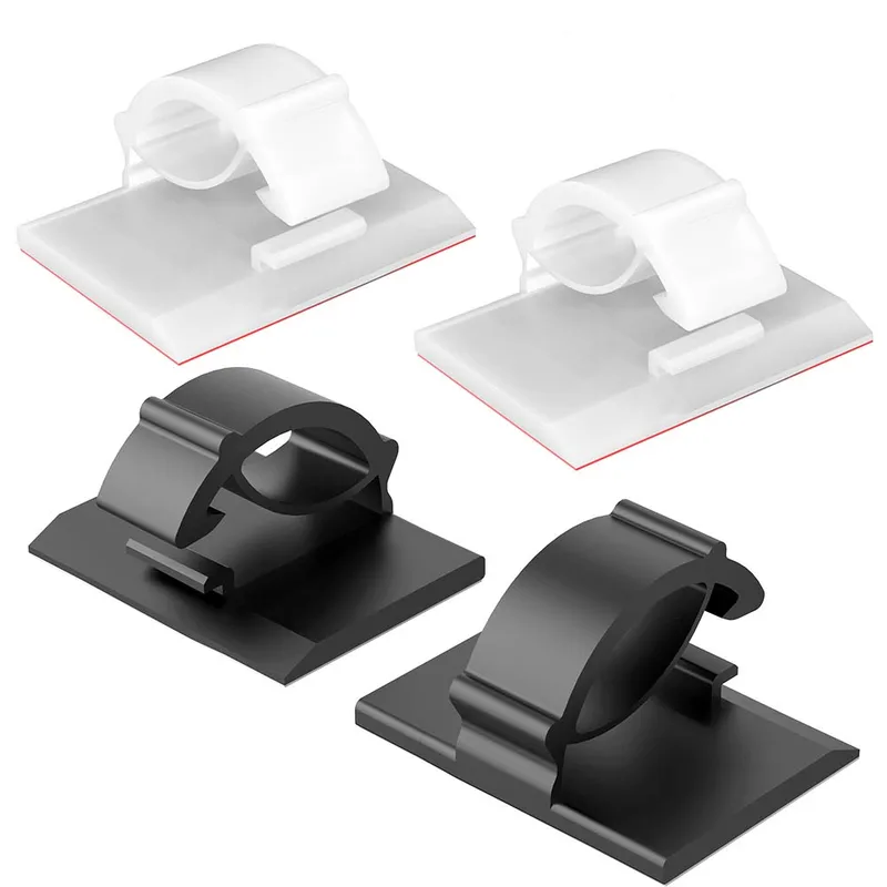 30pcs Cable Organizer Clips Cord Holder Desktop Workstation Wire Manager USB...