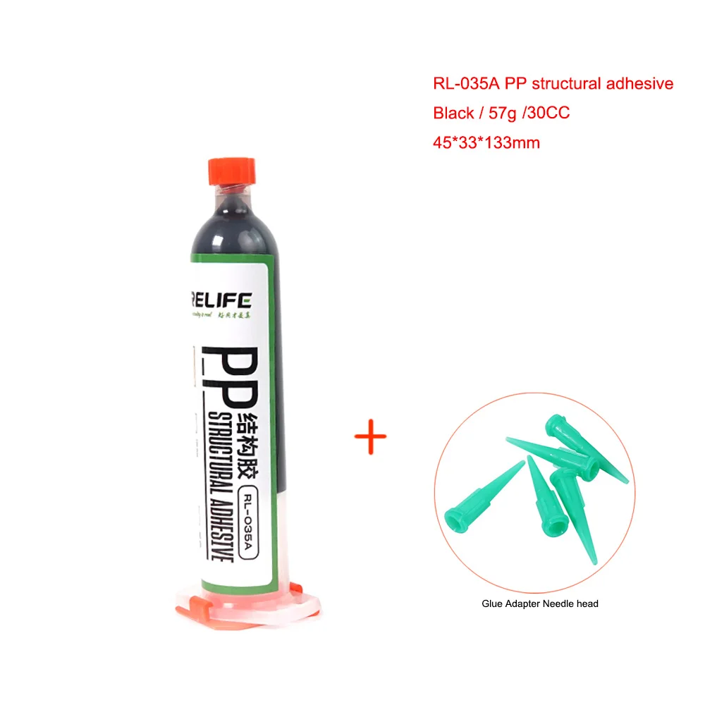 RELIFE RL-062/RL-035A PP Structural Adhesive /Handle For iPhone 8-12 Pro Max Back Cover Glass Lens LCD Frame Bezel Bonding Glue stainless steel flux core wire Welding & Soldering Supplies