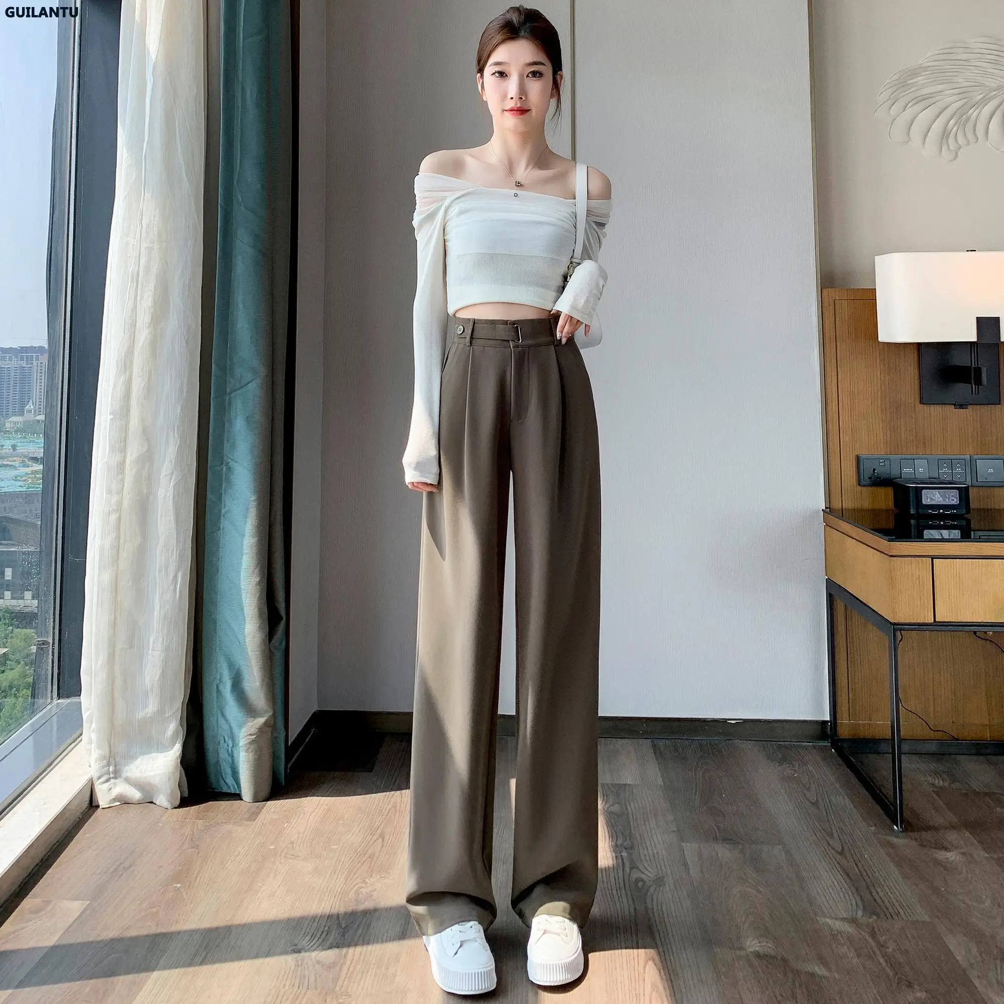 SUNSHINE.PH Women's Korean Fashion Simple Long Trouser Pants 009 | Shopee  Philippines