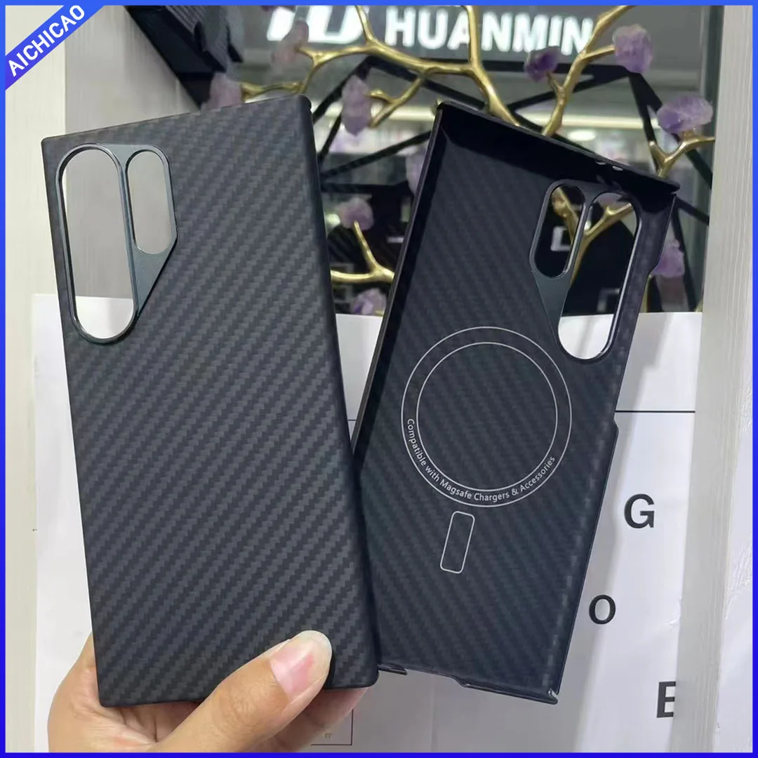 

ACC-Carbon Real Carbon Fiber Case For Samsung Galaxy S24ultra Case Aramid Fiber S24 Ultra-thin Anti-drop S24Plus Phone Case