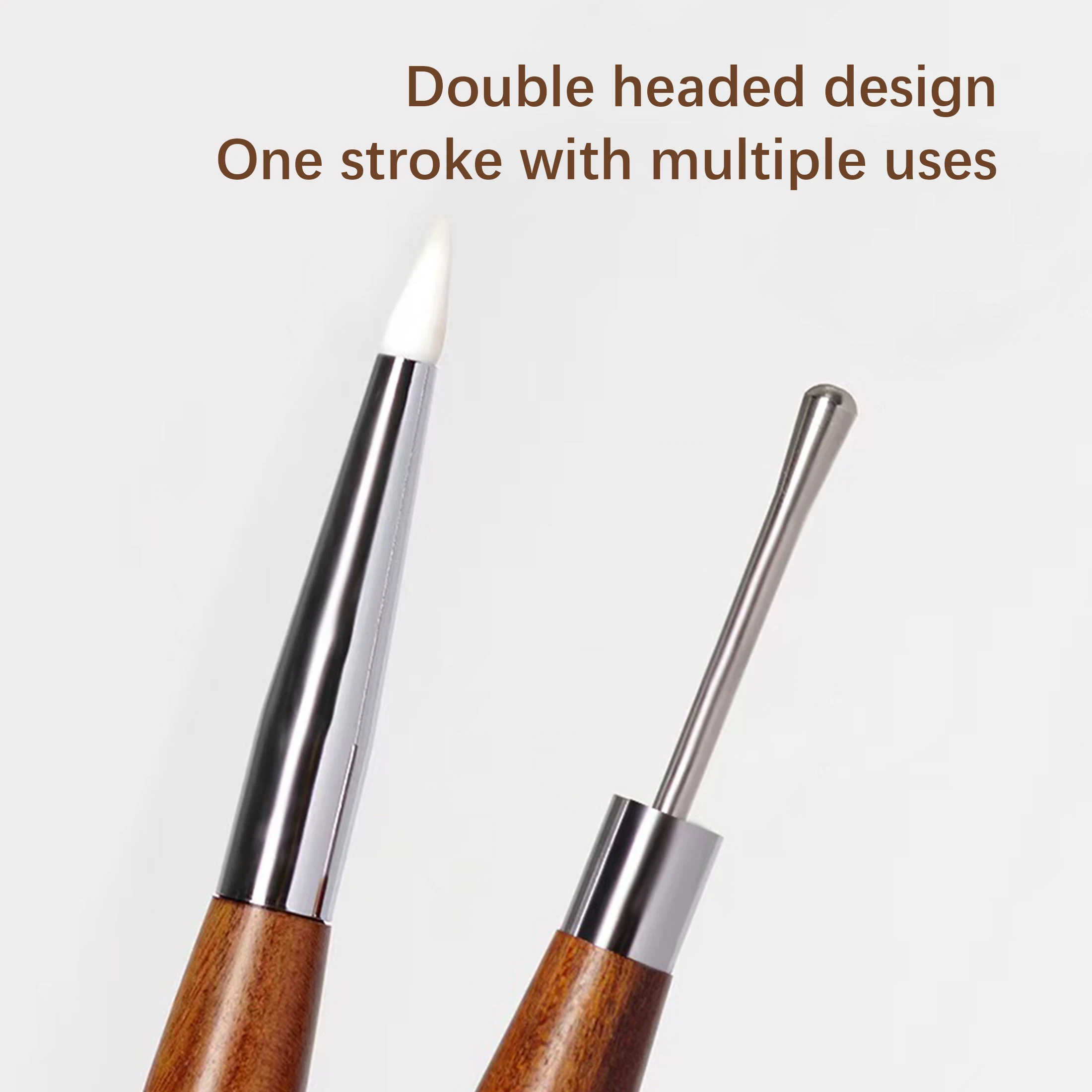 1Pc Double Head Nail Gel Pen Manicure Tip Extension Acrylic Builder Accessory Rod Tool Nail Art Brush Spatula Poly nail art pen nail art brush nail art tools
