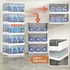 Light Luxury Plastic Kitchen Cabinets Home Living Room Multi-layer RacksModern Kitchen Furniture Floor Flip Locker with Door K 5