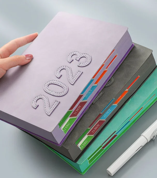 2023 Daily Planners Planner Notebook Red A5 Planner 2023 Notebook