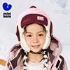 Mini Balabala Kids Winter Hat 2025 New Fleece Lined Ear Protection Thick Warm Beanie