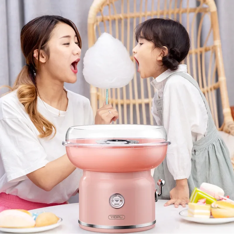 Cotton Candy Machine 1PC Children Fancy Cotton Candy Making Electric 220V Small Home Gift Birthday Party Portable