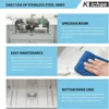 28 Kitchen Sink Drop In - 28x22 Inch Drop Sink Workstation Stainless Steel Single Bowl Topmount Overmount Kitchen Sink Handmade 5