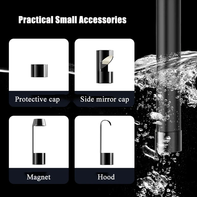 Accesseries Hook Magnet Side View Mirror Set Endoscope Camera Waterproof with Screw Threads Compatible for 8mm /5.5mm 6