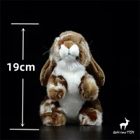 Lop-ear Rabbit High Fidelity Anime Cute Bunny Plushie Hare Plush Toys Lifelike Animals Simulation Stuffed Doll Kawai Toy Gifts 2