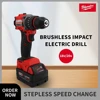 Milwaukee 150N.m Brushless Electric Impact Drill Cordless Drill Driver Mini Electric Screwdriver 18V Rechargeable Power Tool 2