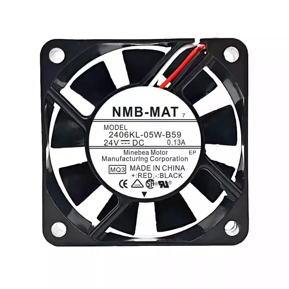 NMB 2406KL-05W-B59 dc 24V 0.13A 6cm 6015 60*60*15 MM 3선 변환기 냉각 팬용 원본