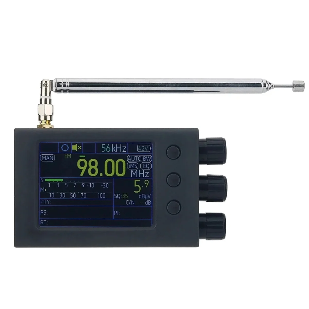 

64-108 МГц Портативный TEF6686 Полнодиапазонный радиоприемник RDS приемник AM FM SW MW LW с антенной экран 2,8 дюйма PE5PVB B