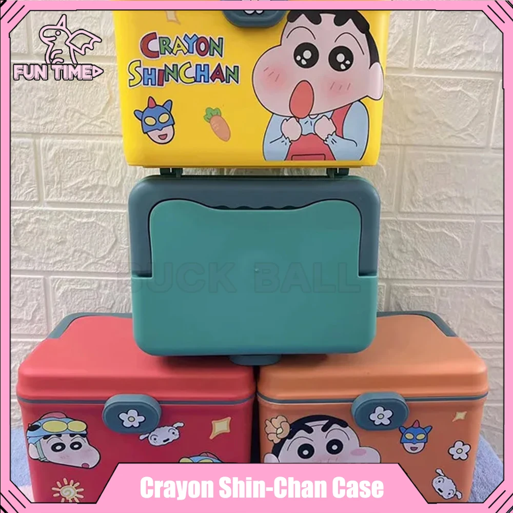Kawaii Crayon Shin-Chan Case Crayon Shin-Chan Figure Cartoon Kit Di Medicinali Portatili Conservazione Di Medicinali Scatola Di Emergenza Per Uso Dome