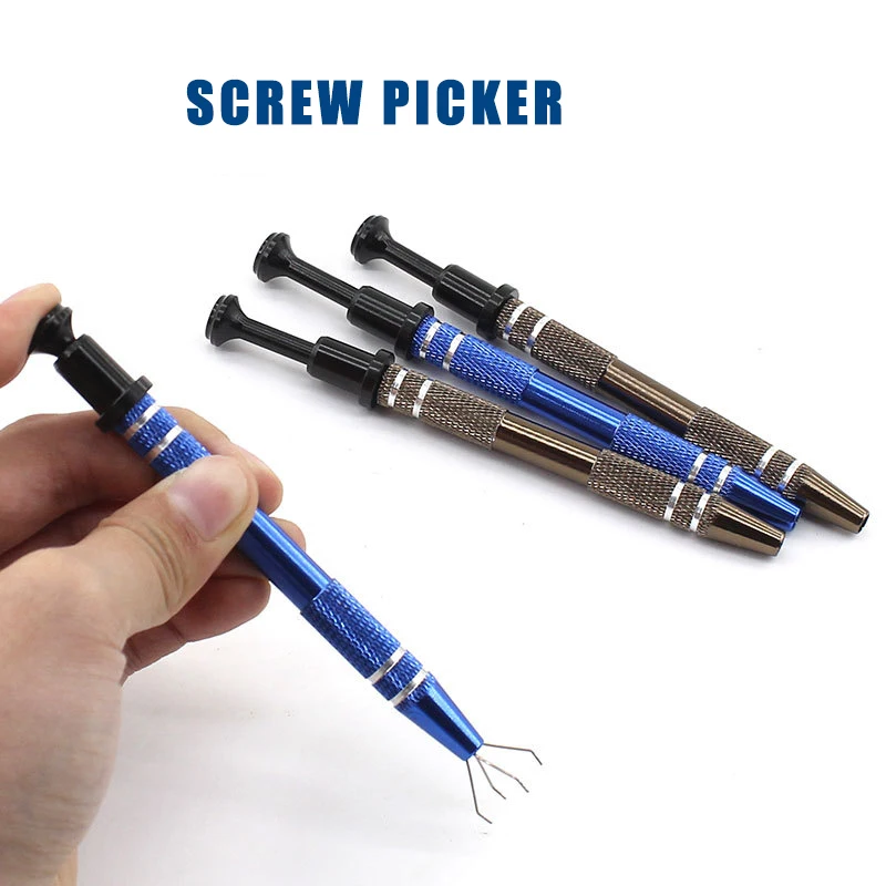 

Four Claw Electronic Component Grabber IC Extractor Pickup Chip Picker Patch IC Suck Pen Electronic Repair Tools