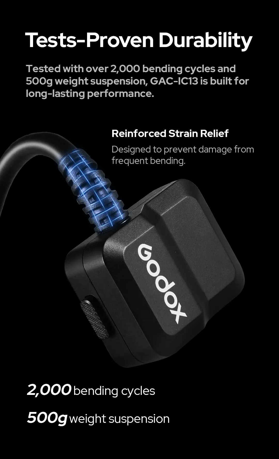 Godox GAC-IC13 Multi Interface Shoe Extension Cable for Sony Mi