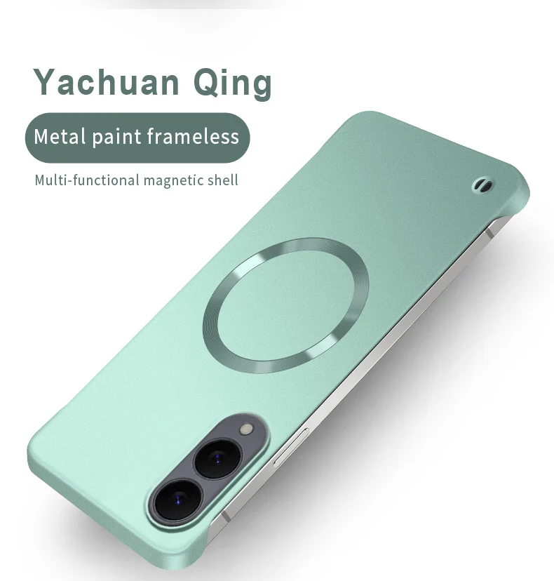 Matte Metall-Dünne PC Rahmenlose Magnetische Magsafe-Hüllen für Samsung S25 Edge FE S24 S23 S25 S26 Ultra S22 Plus A56 5G Armor Cover – Detail 24