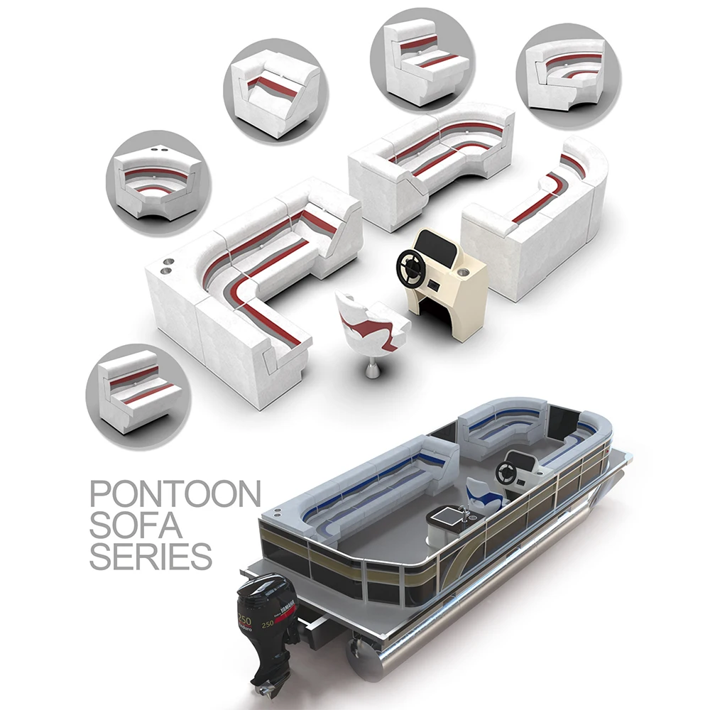 Boating Accessories Boat Sofa Pontoon Boat Furniture with Holder Other Marine Supplies