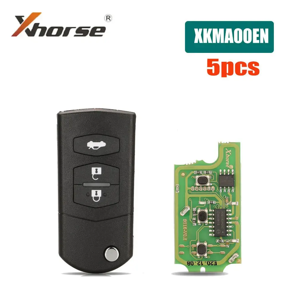 

5pcs Xhorse XKMA00EN VVDI Wire Remote Control 3 Buttons Car Remote Key for Mazda Universal Remote Key for VVDI2 Mini Key Tool