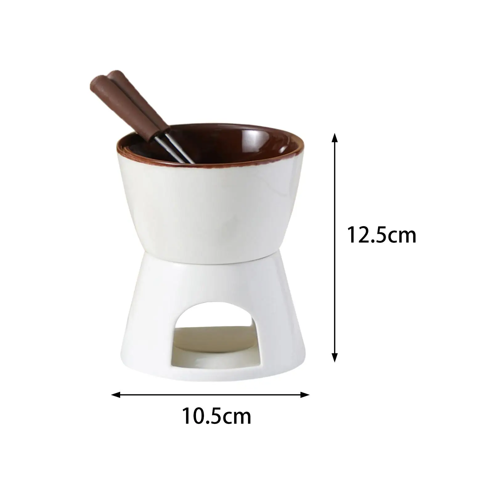 Chocolate Fondue Pot Tapas Cookware Chocolate Melter Pot Dinner Birthday Wedding chocolate warmer fondue set