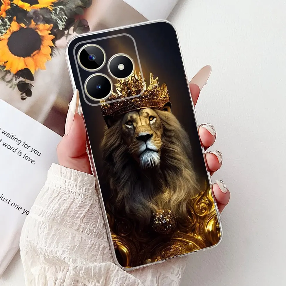 Clear Cute Cat & Butterfly Design Phone Case with Flower Accents - Stylish Protective Back Cover